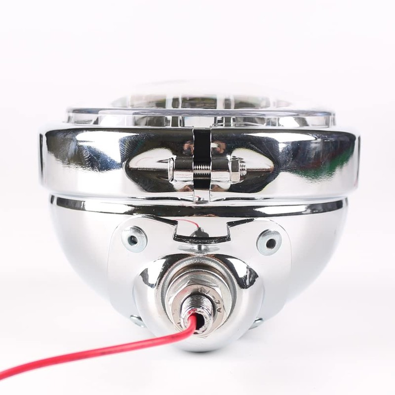 DAONUE 4.5inch Chrome Fog Light Kit Motorcycle Passing Light with