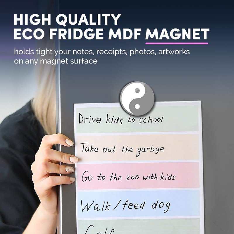 Round MDF Magnets - Yin Yang Yoga Meditation 40156