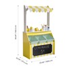 Teamson Kids Wooden Lemonade Stand for Toddlers, Pretend Play Grocery