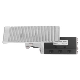 Foot Pedal Pneumatic Valve 5 Way 2 Position G1/4in Aluminum Alloy Pneumatic Foot Pedal Valve Kit Operating Temperature 5‑50℃ Pneumatic Foot Pedal for Machinery