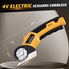 TCMOT Cordless Electric Scissors, 4V Cardboard Cutter, Box Cutter Fabric