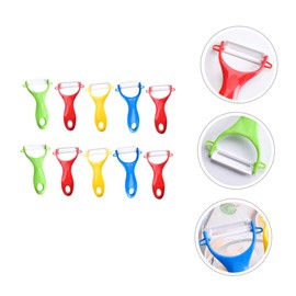 Alipis 10pcs Set of Ceramic Peelers Ideal for Vegetables Fruits Kitchen Gadget Random Color