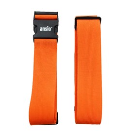 Luggage Straps for Suitcases Packing Belts Travel Accessories Adjustable Bag Security Strap with Buckle Closure - Vibrant Orange