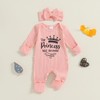 Qianderer Im New Here Newborn Outfit Baby Girl Fall Romper