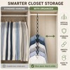Metal Space Saving Hanger Organizer Chain for Closets