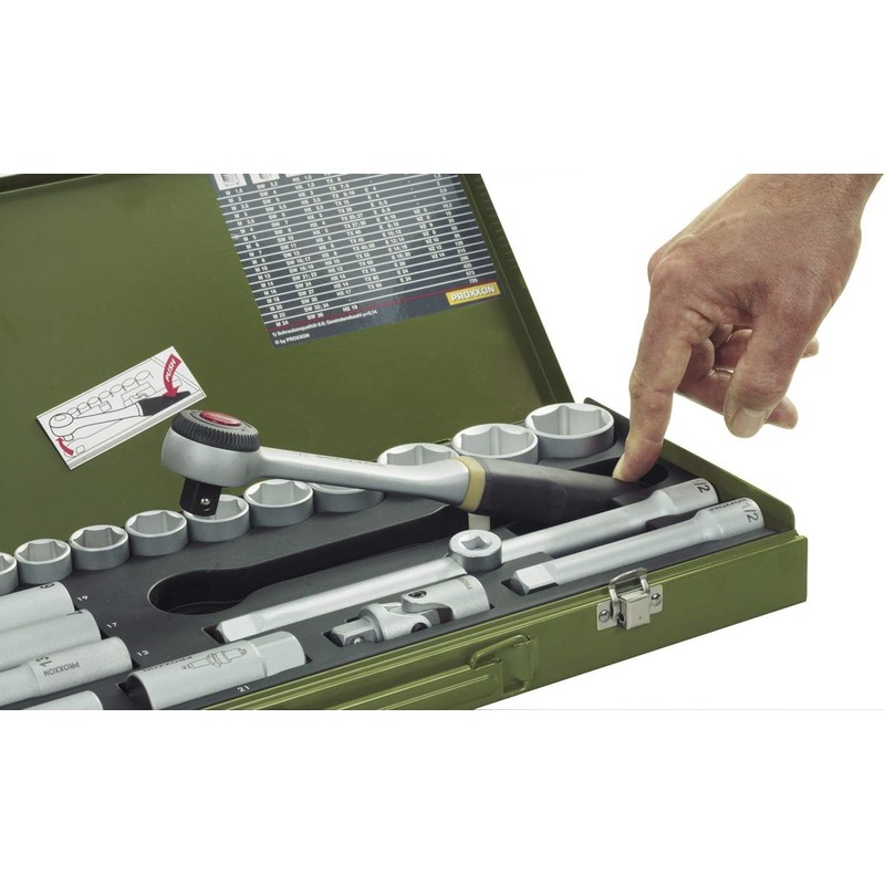 Proxxon (23080 36 Piece Socket Set with 1/4 inch Square