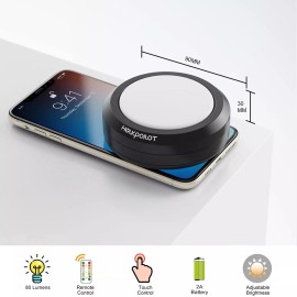 HOLKPOILOT Puck Lights with Remote Control, LED Under Cabinet/Under Counter L...