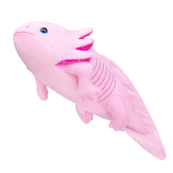 FRANKIEZHOU Realistic Axolotl Stuffed Animal-Pink 19”, Axolotl Plush Toy, Valentine Stuffed Animals,Salamander Plush,Gifts for Boy Girl Wife Baby, Baby Gift,Toy for Boy,Home Decor,Hugging Toy