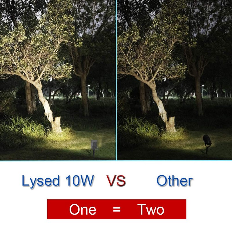 Lysed 10W Low Voltage LED Landscape Lights, Bowfishing Lights Warm
