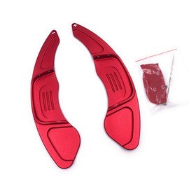 SANRILY Steering Wheel Shift Paddles Shifters for VW Volkswagen Golf MK7 GTI R R-line Scirocco Golf7 GTD TSI R/R-Line Polo GTI Jetta Replacement Kit RED