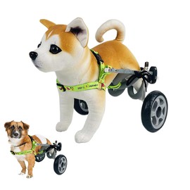 Dog Wheelchair, 2 Wheel Pet Wheelchair, Adjustable Dog Wheelchair for Back Legs Disability, Paralysis, Injury, Hind Limb Weakness Pet (M)