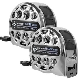 2 PCS Tape Measure, 25'FT Foot/7.5M Stainless Steel Measuring Tape with Double-Sided Scale,Waterproof Portable Retractable Measure Ruler for Household Agricultural Industrial Woodworking