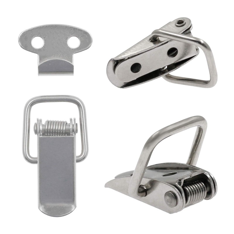 Zorfeter Small Stainless Steel Spring Loaded Toggle Lock Clasp Buckle