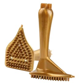 IWOWHERO 2pcs Magnet Massage Brush for Neck Face Hair Growth Body Waist Muscle Massager Acupoint Massage Brush Gua Sha Tool Skin Care Tools