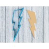Generic Lightning Bolt Cookie Cutter - Rainstorm Storm Weather (1055)