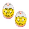 Egg Timer 2-Pack, Colour Changing Boiled Egg Timer in Yellow
