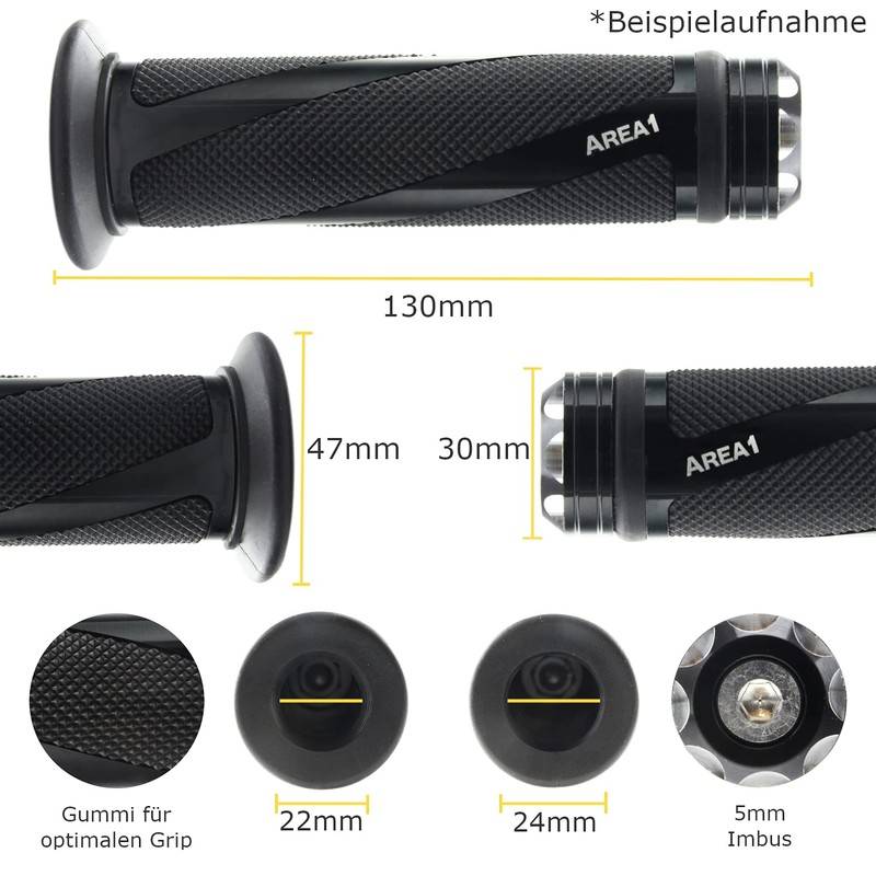 Area1 Handlebar Grips Compatible with Duke 125, 200, 690 /