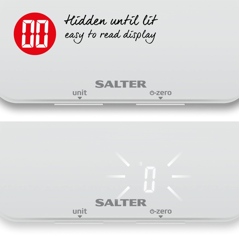 Salter 1180 WHDR Ghost Electronic Kitchen Scale- 5 KG Capacity