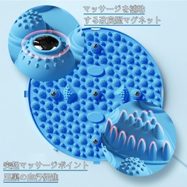 HYILUFEI 足ツボマット 足マッサージパッド 指圧ボード 足裏マッサージ フットマッサージャーマット 足踏みマット 足用指圧マット 家庭用 人間工学 足ツボ マット 足つぼ 指圧マット 運動 マッサージ 足のリラックス 折りたたみ コンパクト (パープル, 円形)