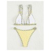 WDIRARA - Conjunto de bikini de 2 piezas con lazo,