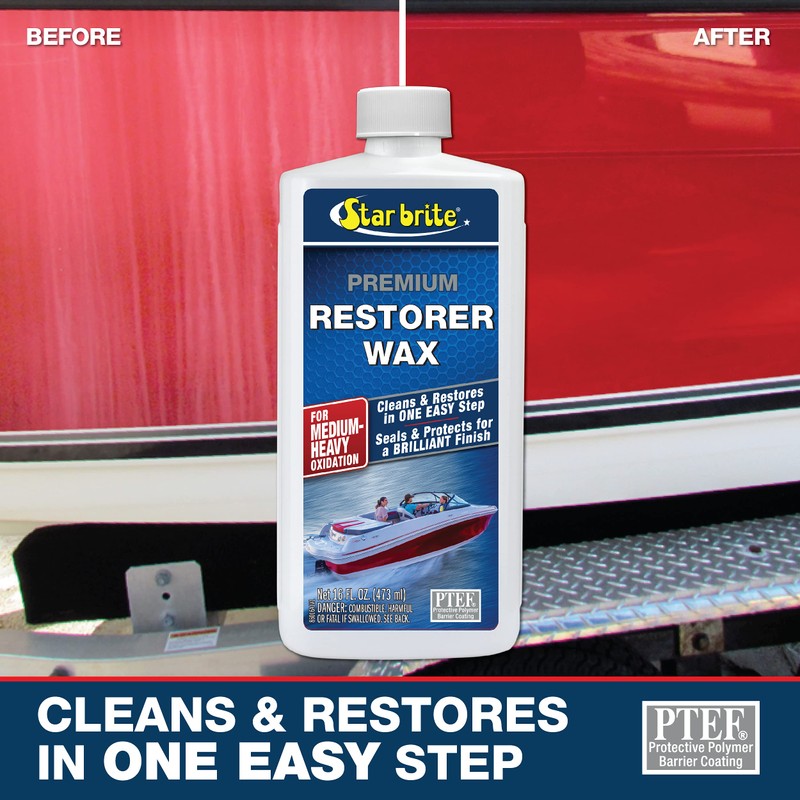 STAR BRITE Premium Restorer Wax - For Heavy to Medium