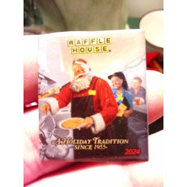 Waffle House New Waffle House Christmas Pin 2024