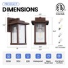 Smeike Outdoor Wall Sconce, Outside Porch Light Fixtures, Anti-Rust Exterior