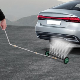 JAYGOVAN 2 in 1 Undercarriage Pressure Washer Cleaner 22 Inch Power Washer Surface Cleaner with 7 Nozzles 4000 PSI Dual-Function Undercarriage Water Car Broom Attachment with 3 Attachment (Green)