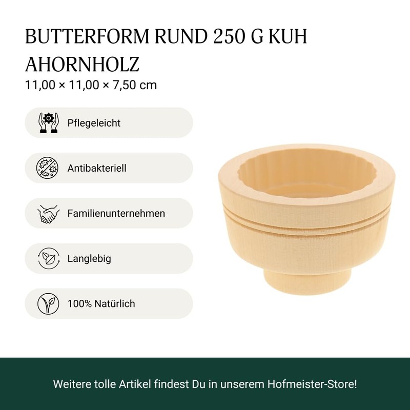 HOFMEISTER® Butter Mould 250 g Make Your Own Butter -