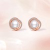 ZHOU LIU FU 925 Silver Earrings for Women, Pearl Stud