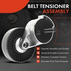 A-Premium Conjunto tensor de correa con polea compatible con Chrysler Town & Country Imperial & Dodge Caravan Grand Dynasty & Plymouth Voyager, reemplaza # 4612894AB, 4483214