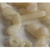 50 Tornillos de Mariposa de Nylon, M5 x 20 mm,