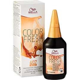 Wella Professionals Color Fresh 4/07 mittelbraun natur-braun, 1er Pack (1 x 75 ml)