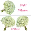 E&Oseller 34 Pcs, Artificial Flowers, Flores artificiales para decoracion, Adjustable