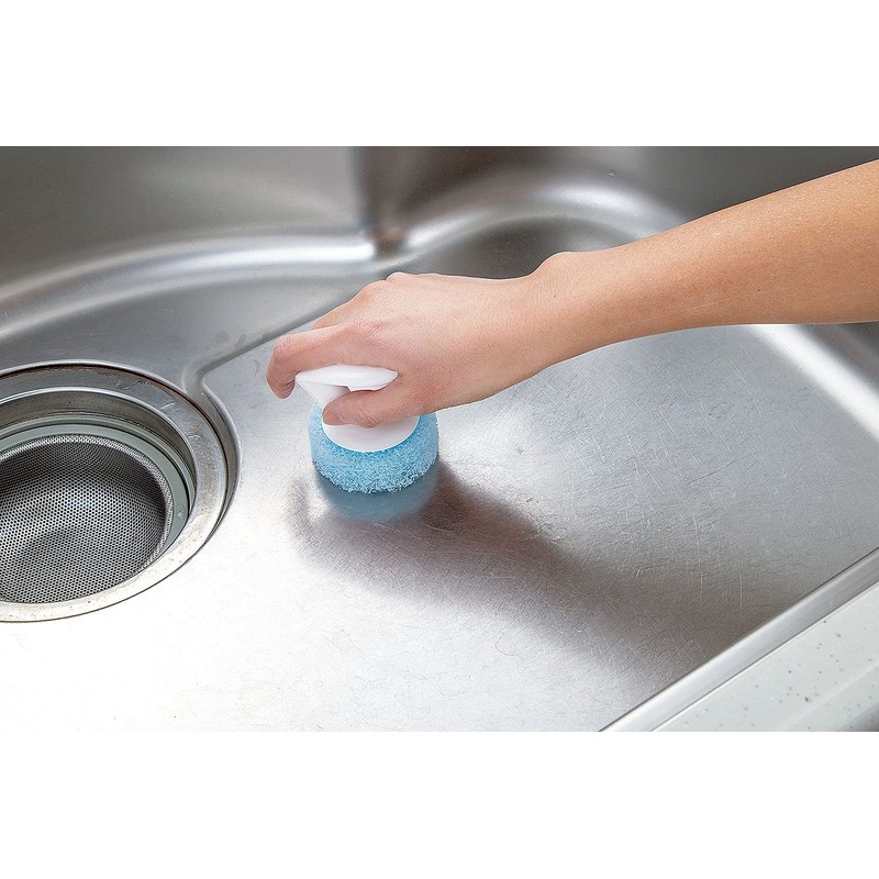 Mameita Sponge, White, Blue, Height 2.6 x Width 2.6 x