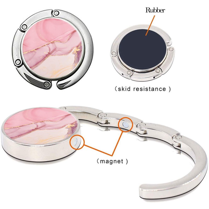 Bosketo Foldable Purse Hook Womens Bag Table Hanger Collection Desk