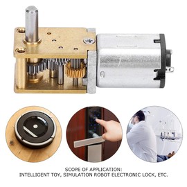 Miniature Metal Gear Motor, Geared Motor Gearmotor, N20 DC12V Gear Reduction CW/CCW Miniature Motor (DC12V27RPM)