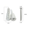Drywall Anchor Kit 100pcs – Self Drilling Wall Plugs &