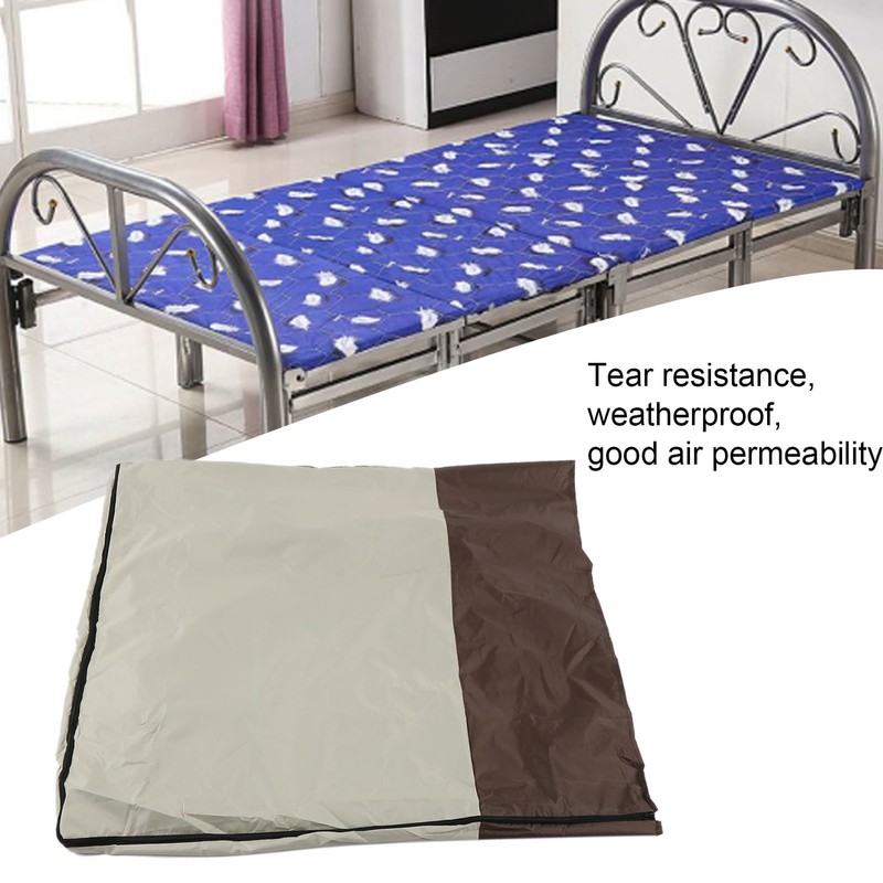 Folding Bed Cover Dustproof Waterproof Rollaway Bed Protective Cover for