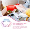 Beavorty 6pcs Nail Scrub Brush Comfortable Handle Cleaning Brushes for