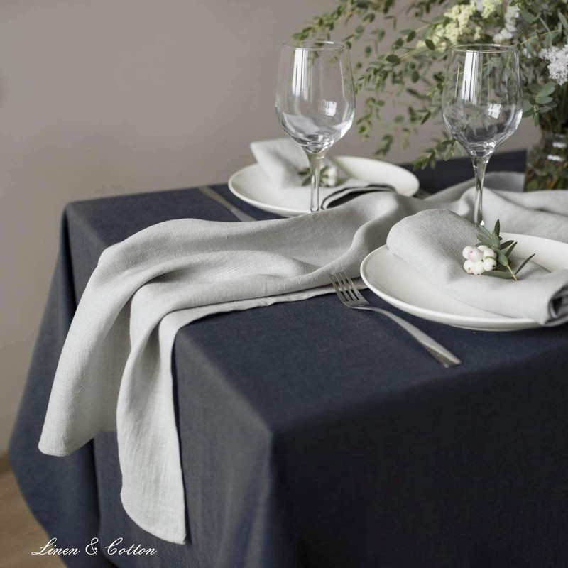 Linen & Cotton Table Runner Cloth Hygge in 100% Linen,