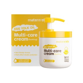 matern'ella Moisturizing Cream, Face and Body, Egg Yolk Oil Cream, Multi-Care Cream, Large Capacity, 17.6 oz (500 g), Skin Care, Full Body, Moisturizing Cream, Unscented, Sensitive Skin, Dry Skin, All