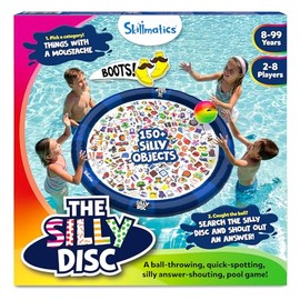 Skillmatics The Silly Disc – Pool Party Game for Kids, Teens & Adults, Funny Spot & Shout Game, Swimming Pool Toy, Outdoor Family Activity, Summer Game, Hilarious Gift for Ages 8, 9, 10 & Up