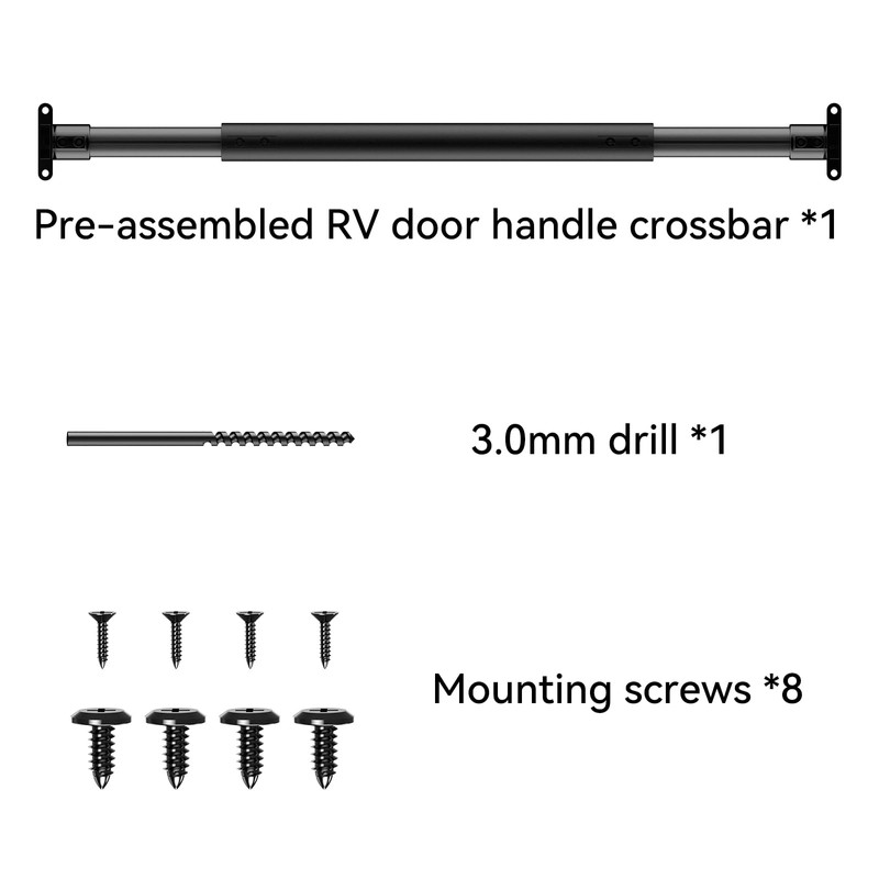 ULITECO RV Screen Door Handle Grab Bar, 19.9" to 32.3"