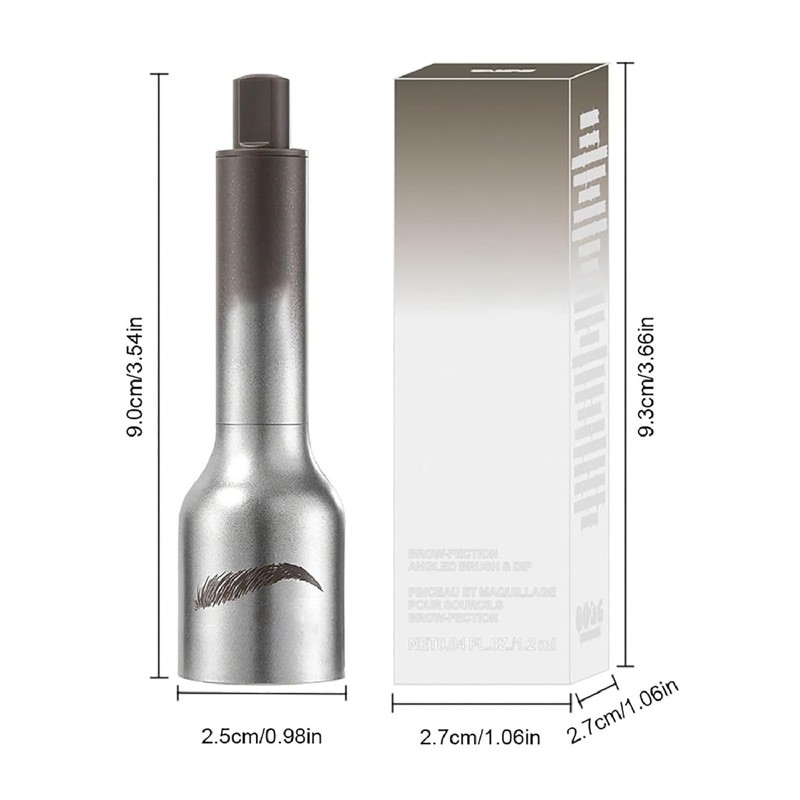 mashaop Spinleaf Eyebrow Pen, Browfection Angled Brush and Dip, Browfection