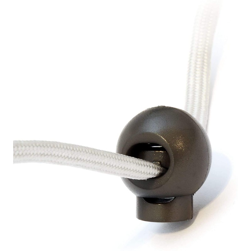Pack of 10 Cord Locks, Cord Clamp, Black, Ideal for