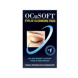 OCuSOFT Dry Replacement Pads for Eyelid Cleansing, 100 Count – For Use with OCuSOFT Lid Scrub Cleanser (Sold Separately)