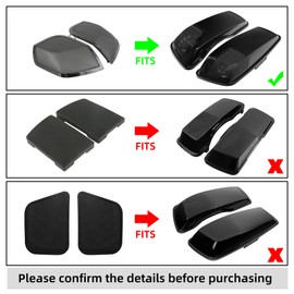 TCMT 5"x7" Saddlebag Lid Speaker Grills Fit For Harley 2014-2024 Touring Electra Road Street Glide CVO Road King Ultra Limited