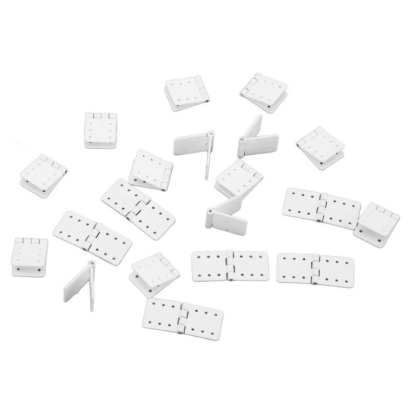 lvifloae 40pcs Rc Aircraft Hinges Pinned Plastic Remote Control Airplane