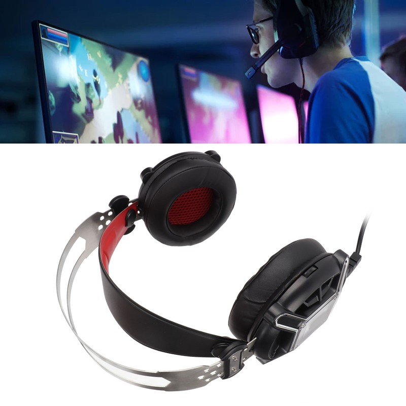 H9 Gaming Headset Comfortable Memory Foam 7.1 Surround Sound Multifunction